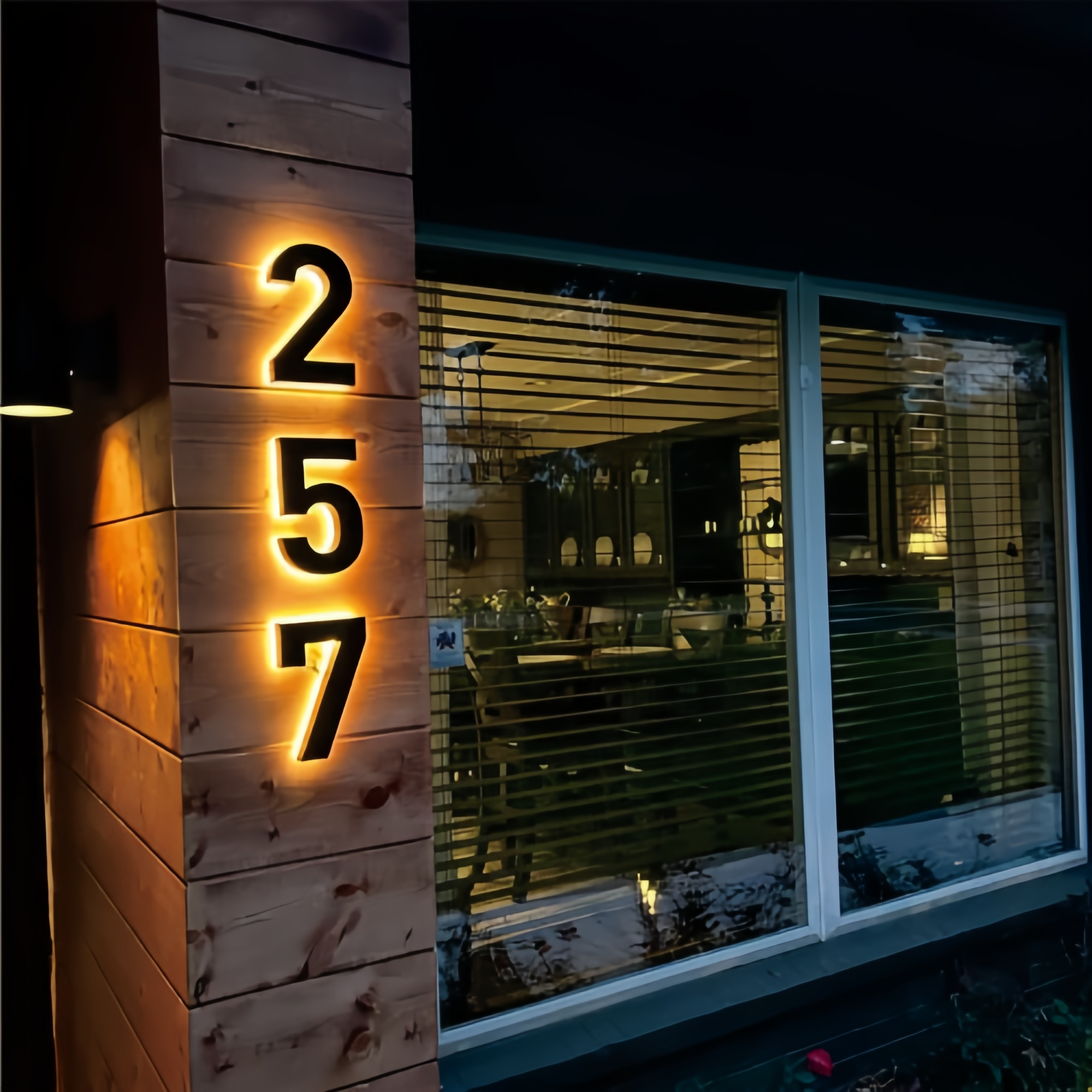 Custom Black Metal Business LED Sign for Studio Company