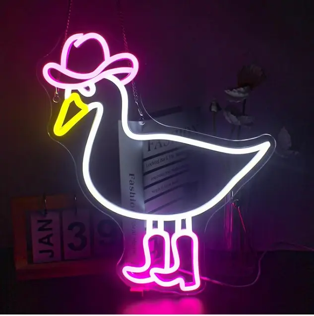 Fun Duck LED Neon Cartoon Anime LED Light Wall Decor