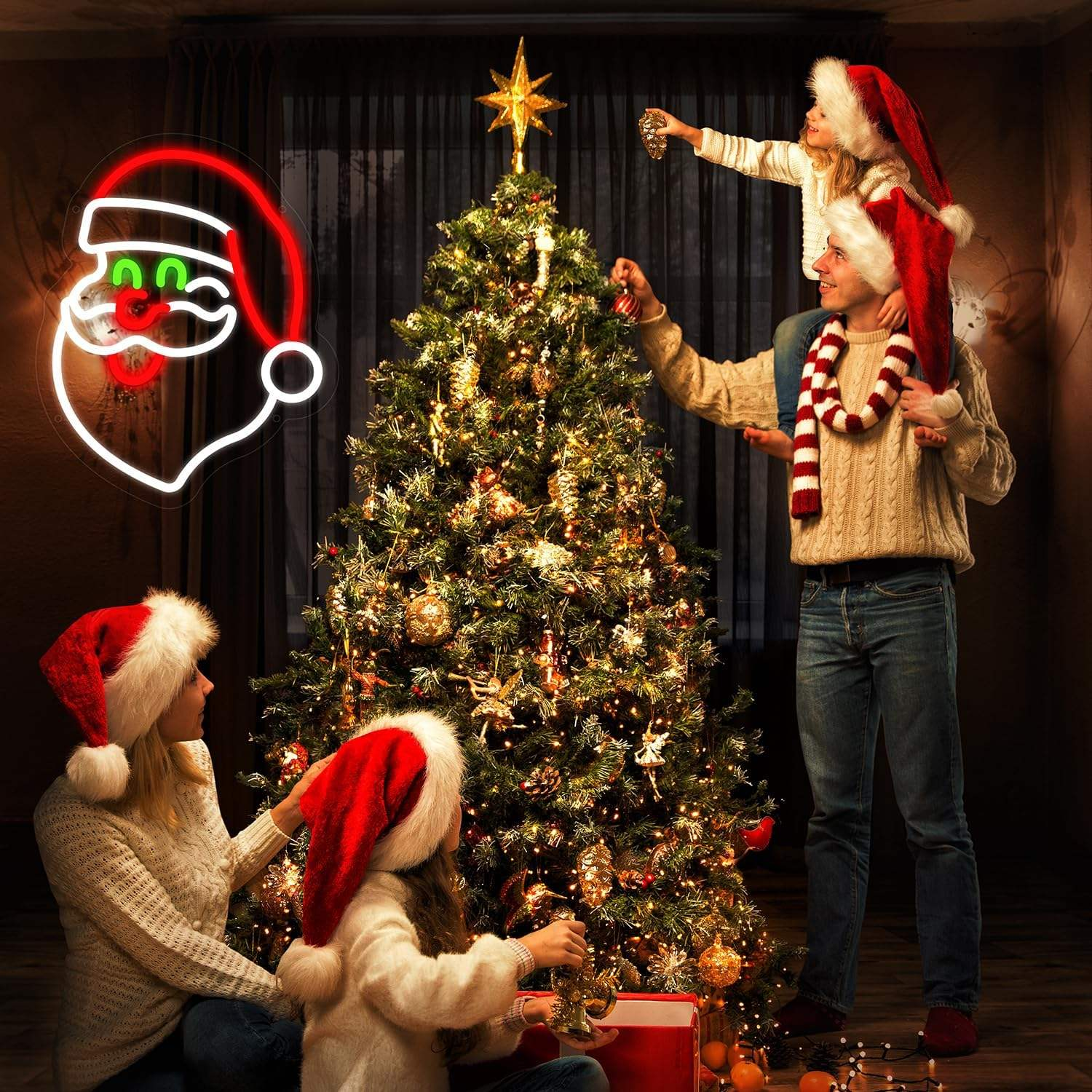 Christmas Santa Claus LED Neon Sign