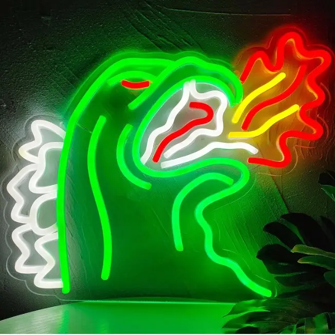 Dinosaur Neon Signs Cool Decor for Boys Playground Neon Signs Decor