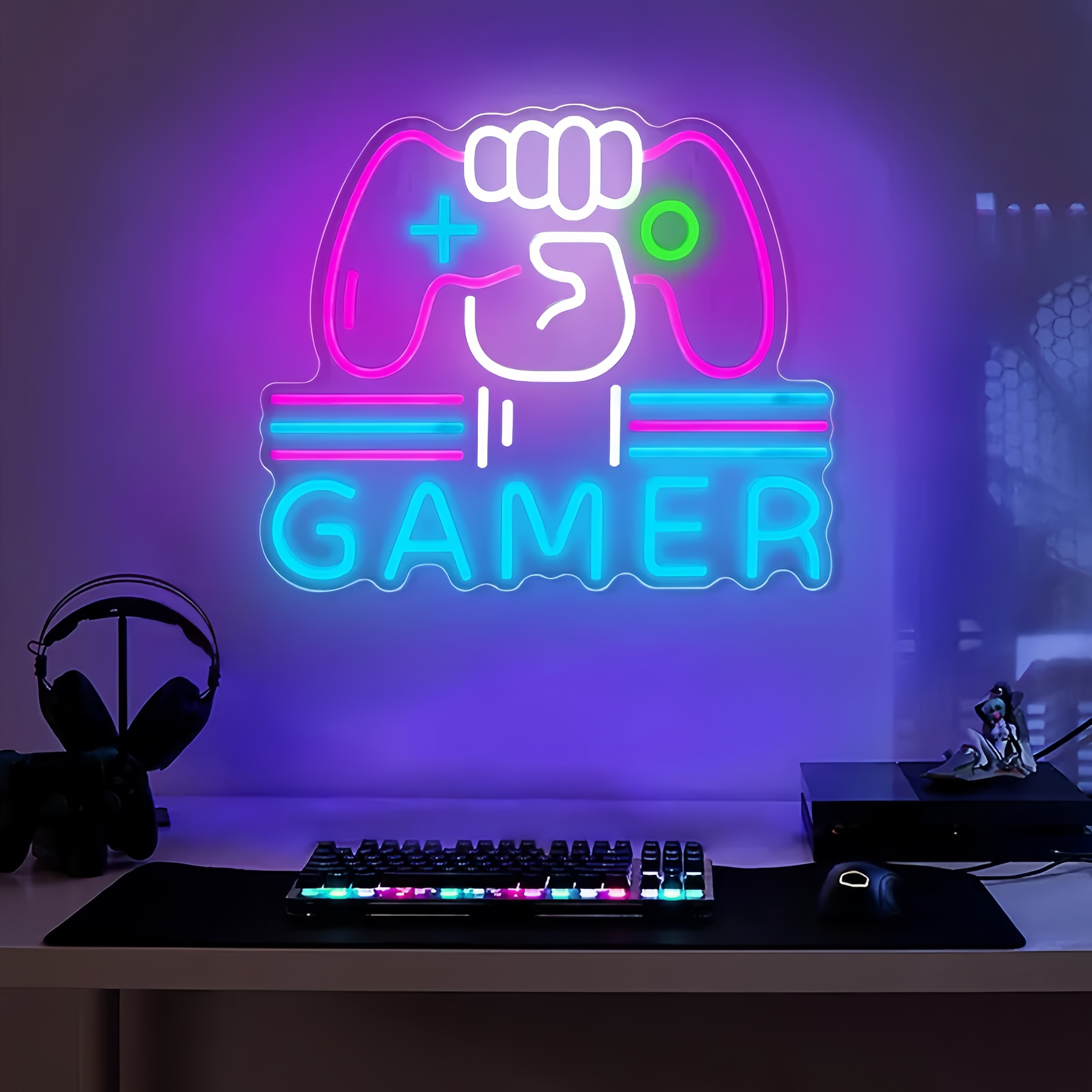 Game LED Light Decor Signs for Game Room Internet Bar Decor
