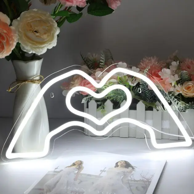 Heart LED Neon Wedding Decor Tools