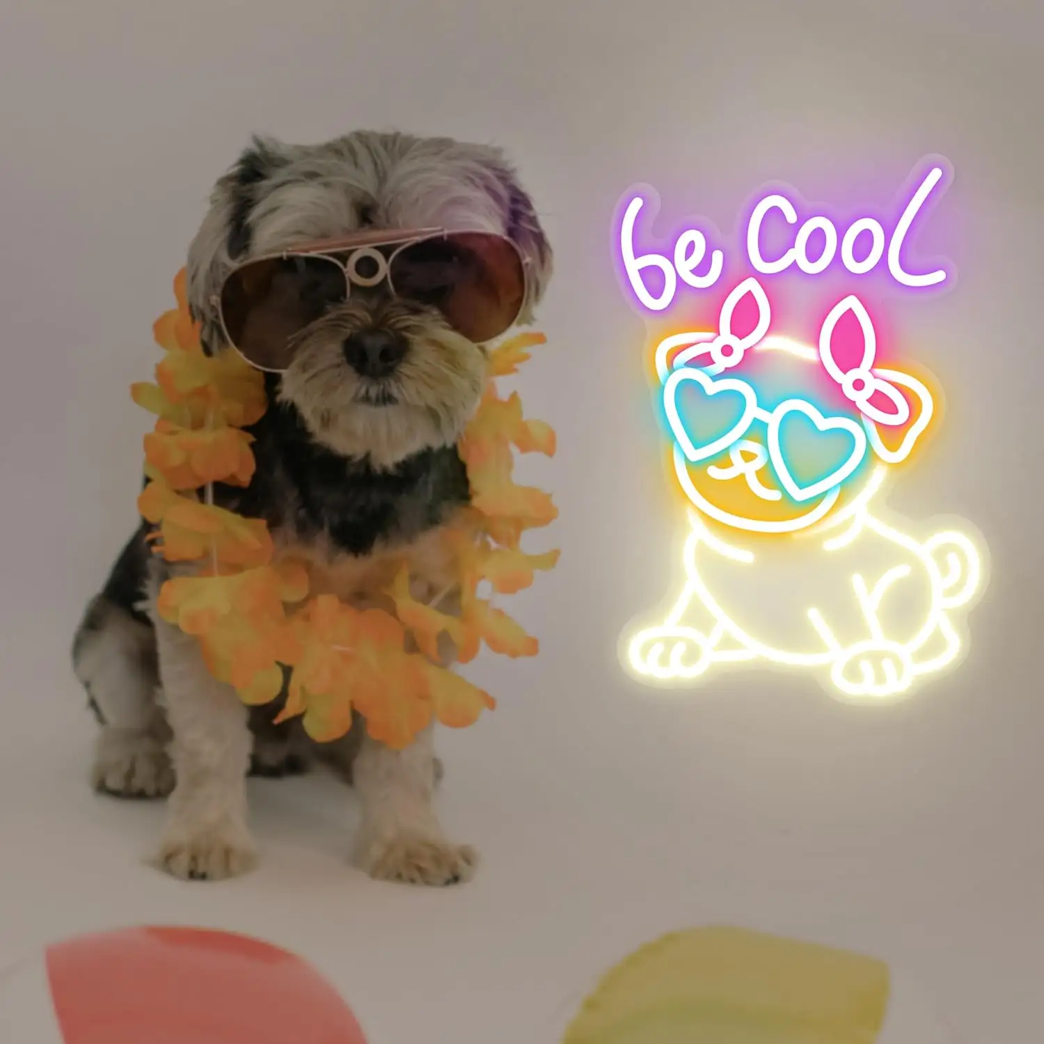 Bulldog Neon Signs Birthday Gift For Pet Lovers Pet Shop Decor