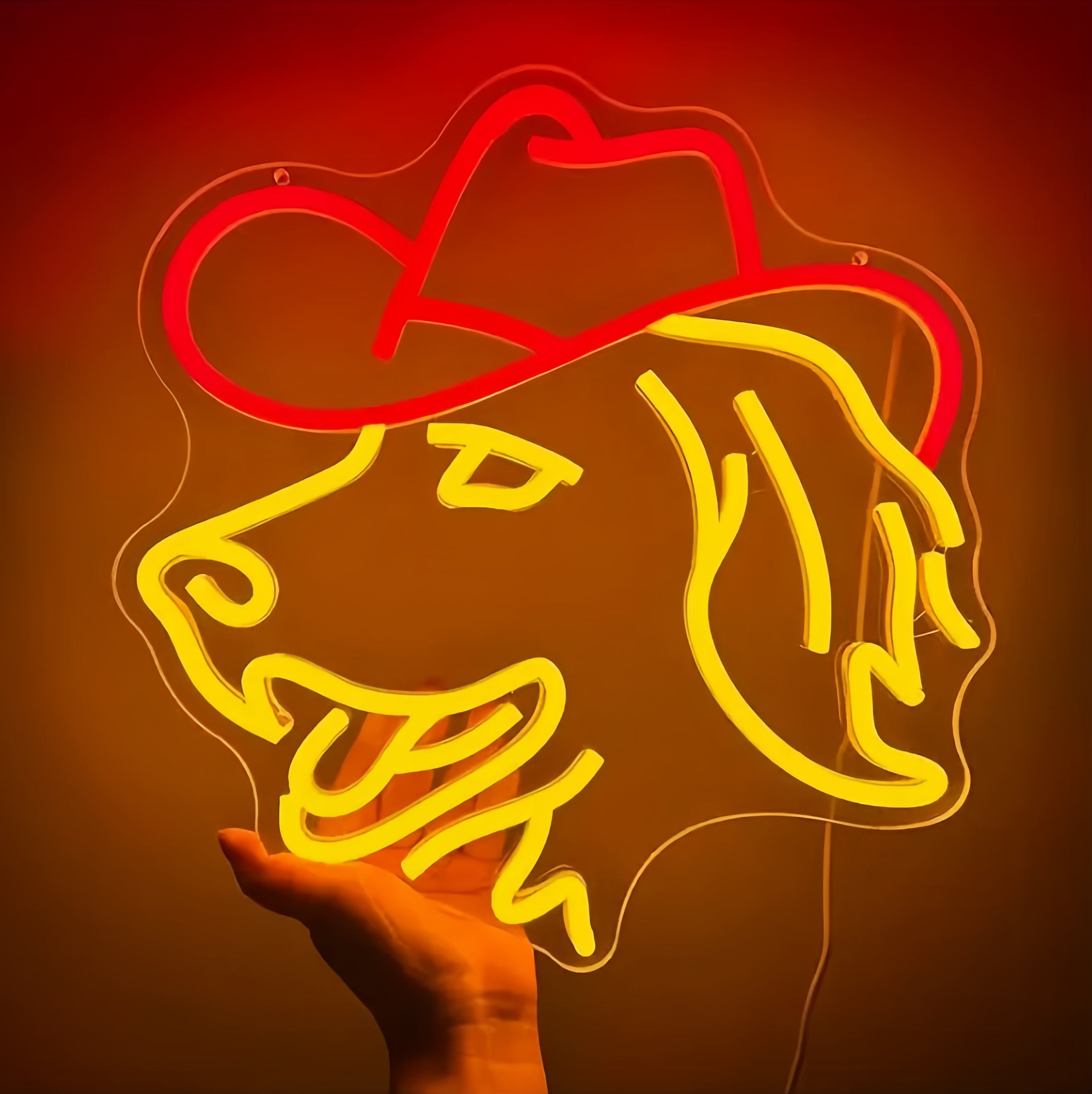 Dog Artwork Neon Sign Wall Art Decor Led Neon Golden Retriever Light Sign