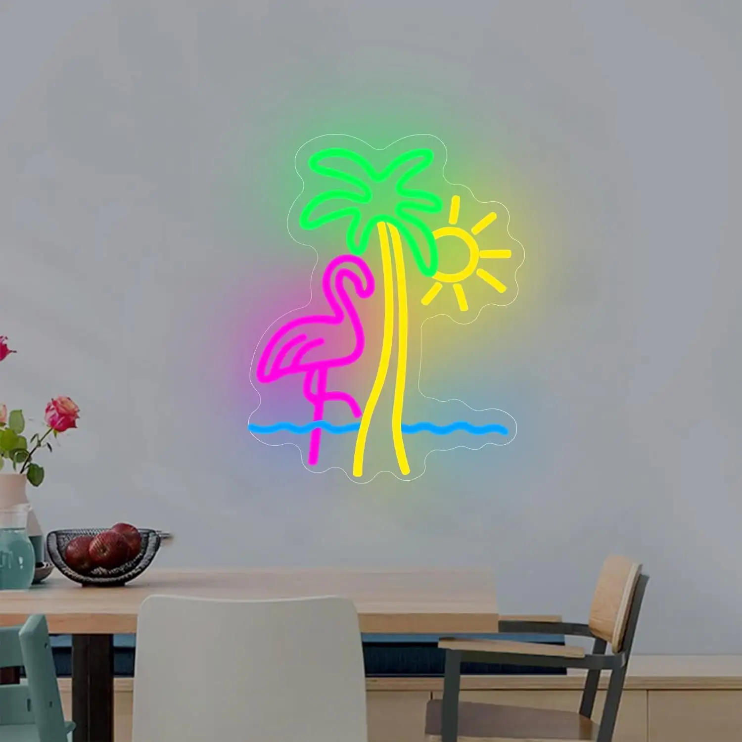 Flamingo Styling Lights Red Decorative Bar Atmosphere Wall Lights