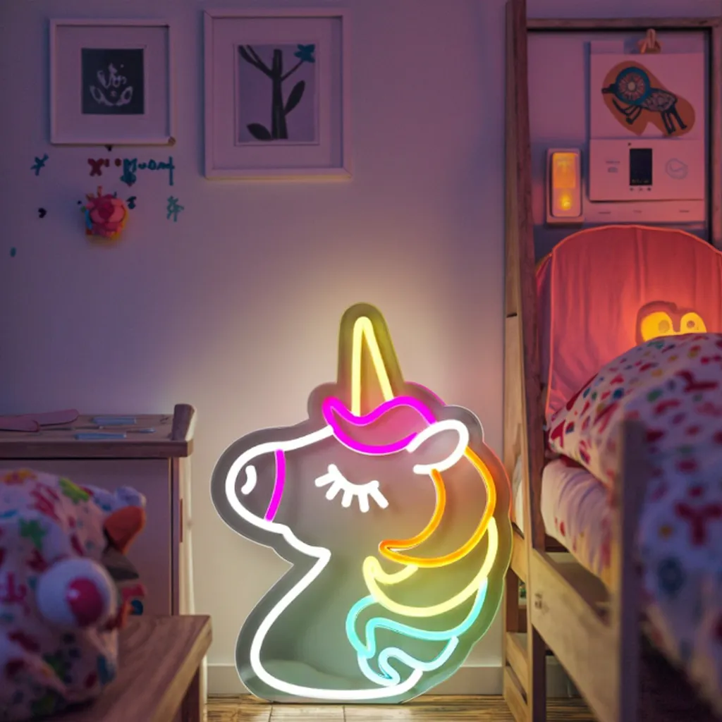 Unicorn LED Neon Decor for Wedding Kids Room