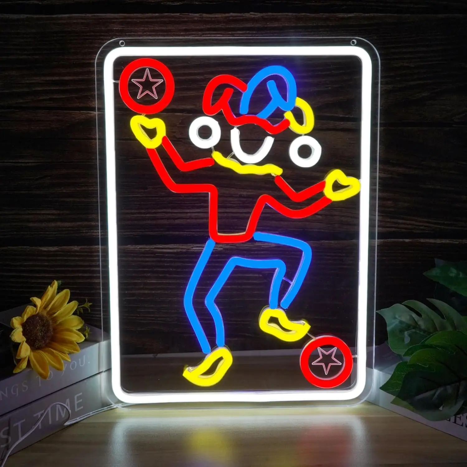 Joker Poker LED Neon Clown Neon Sign