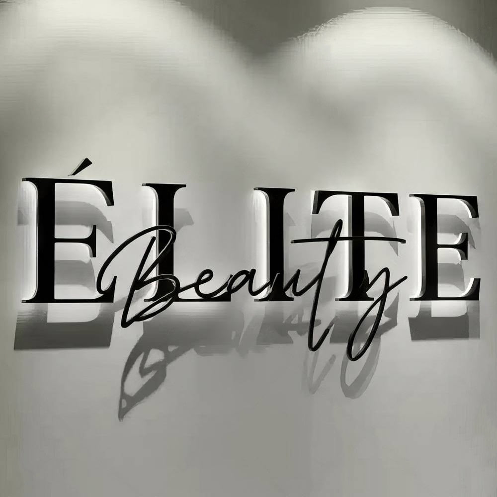 Custom Black Metal Business LED Sign for Studio Company