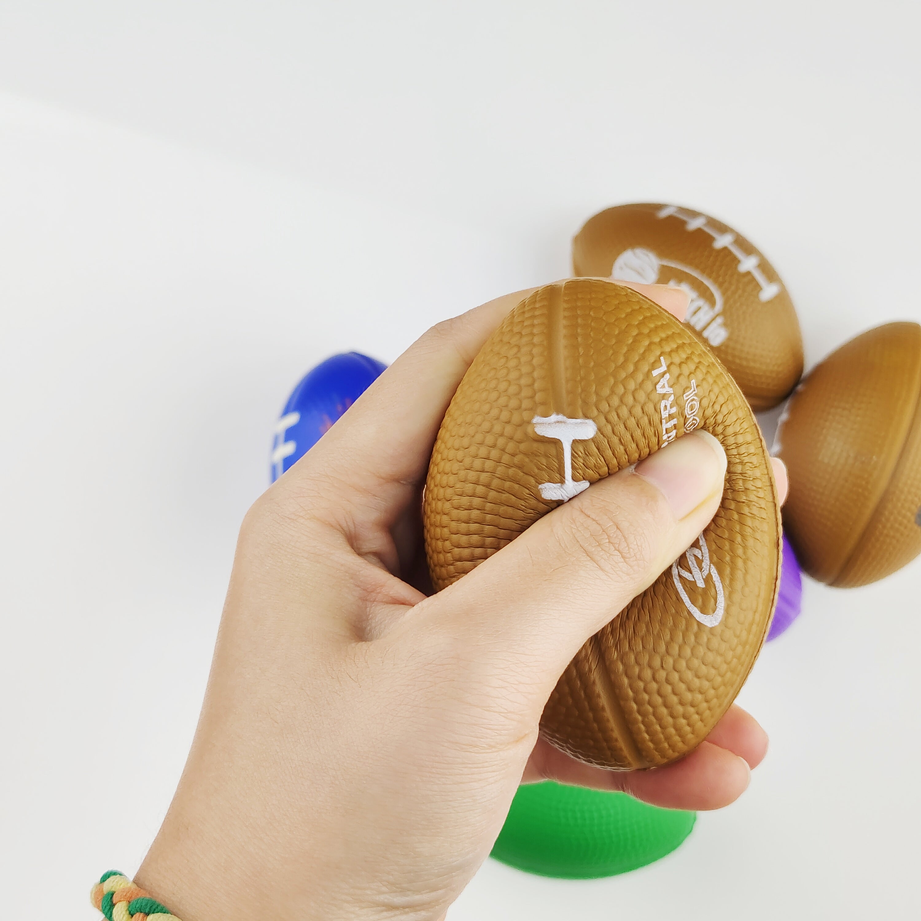 Custom PU Foam Football Ball for Releasing Pressure Sports Promotions