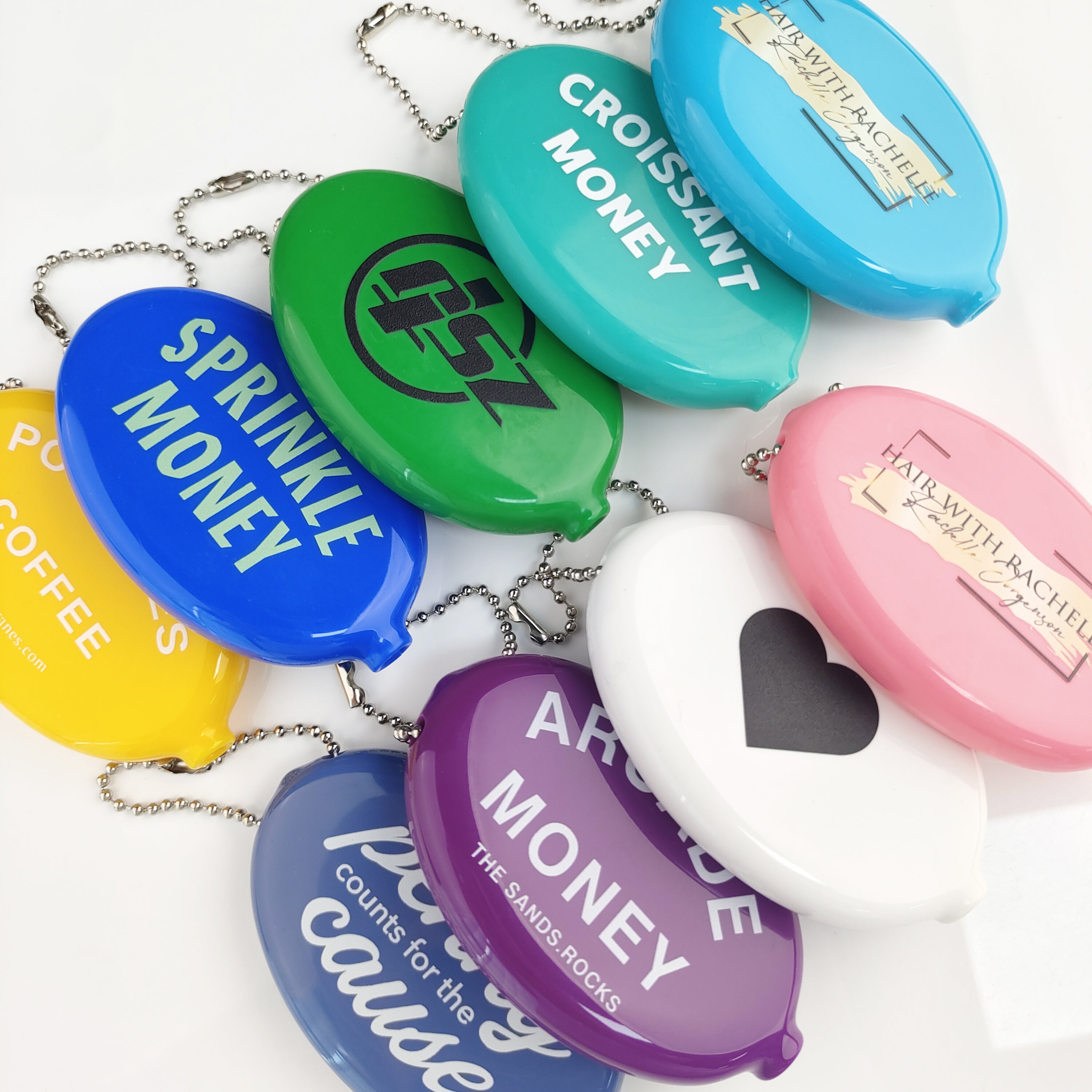Custom PVC Coin Purse Keychain with Business Logo