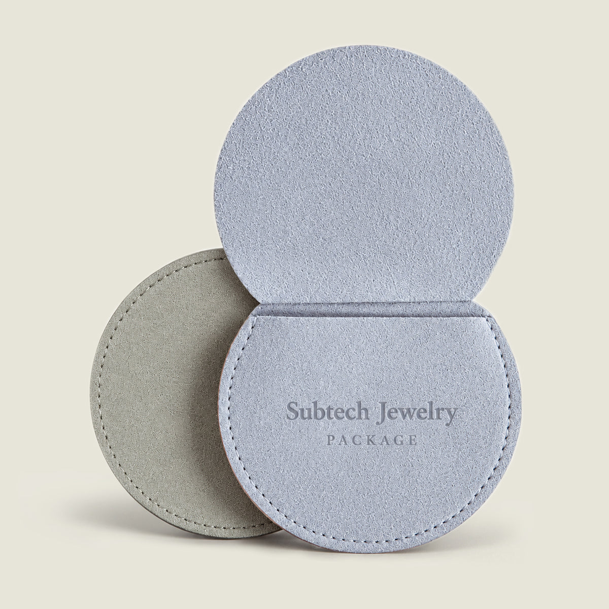 100pcs Round Microfiber Jewelry Soft Pouch for Earrings, Rings, Bracelets