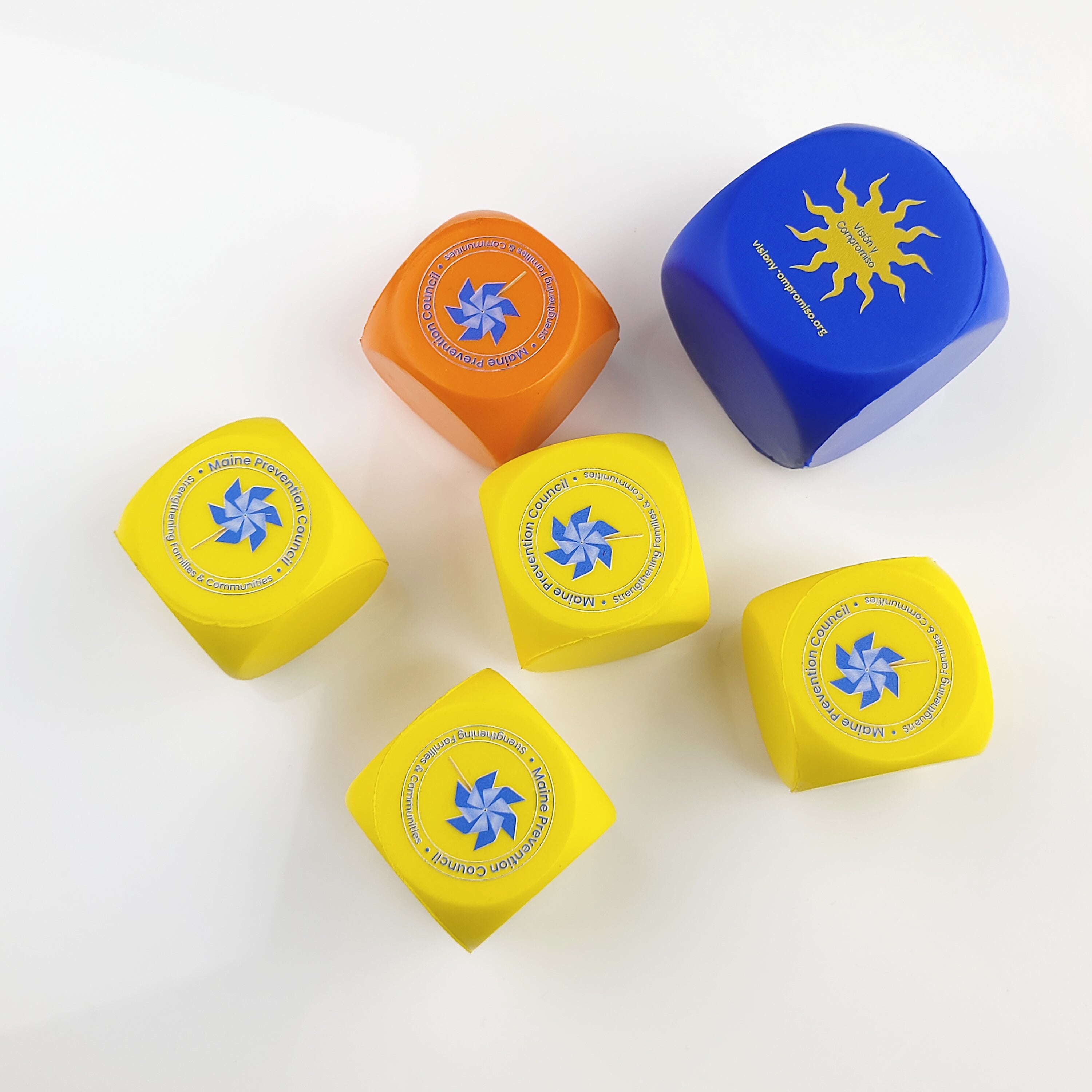 Custom Dice Cube Foam Ball for Game Promotions and School Giveaways