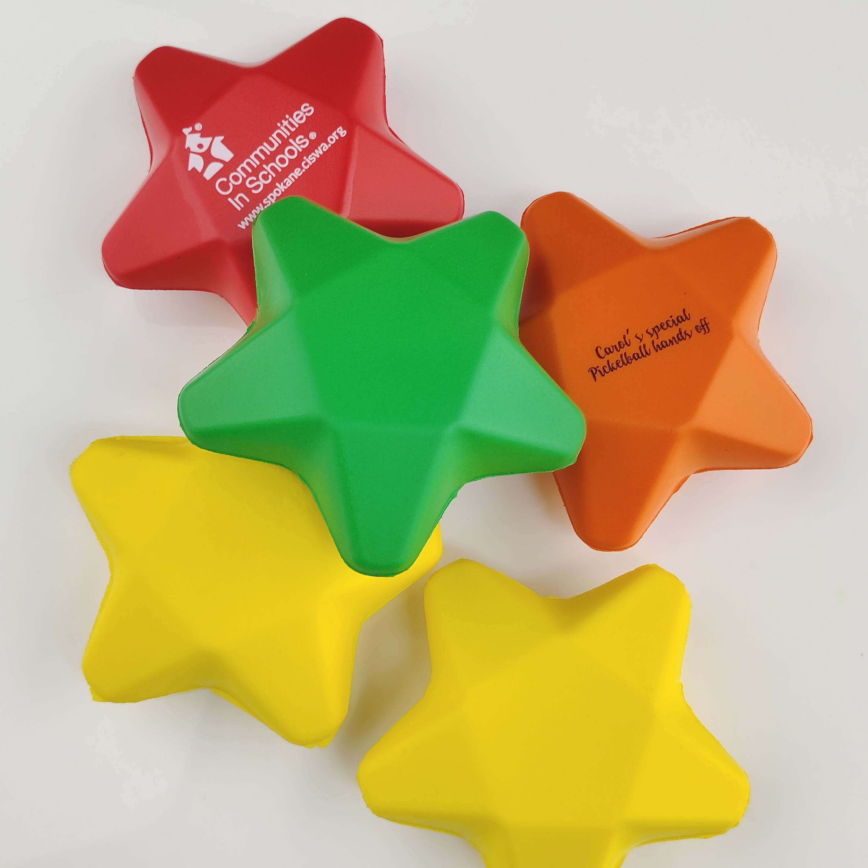 Custom Star Pressure Release Ball for Trade Shows and Corporate Promotions