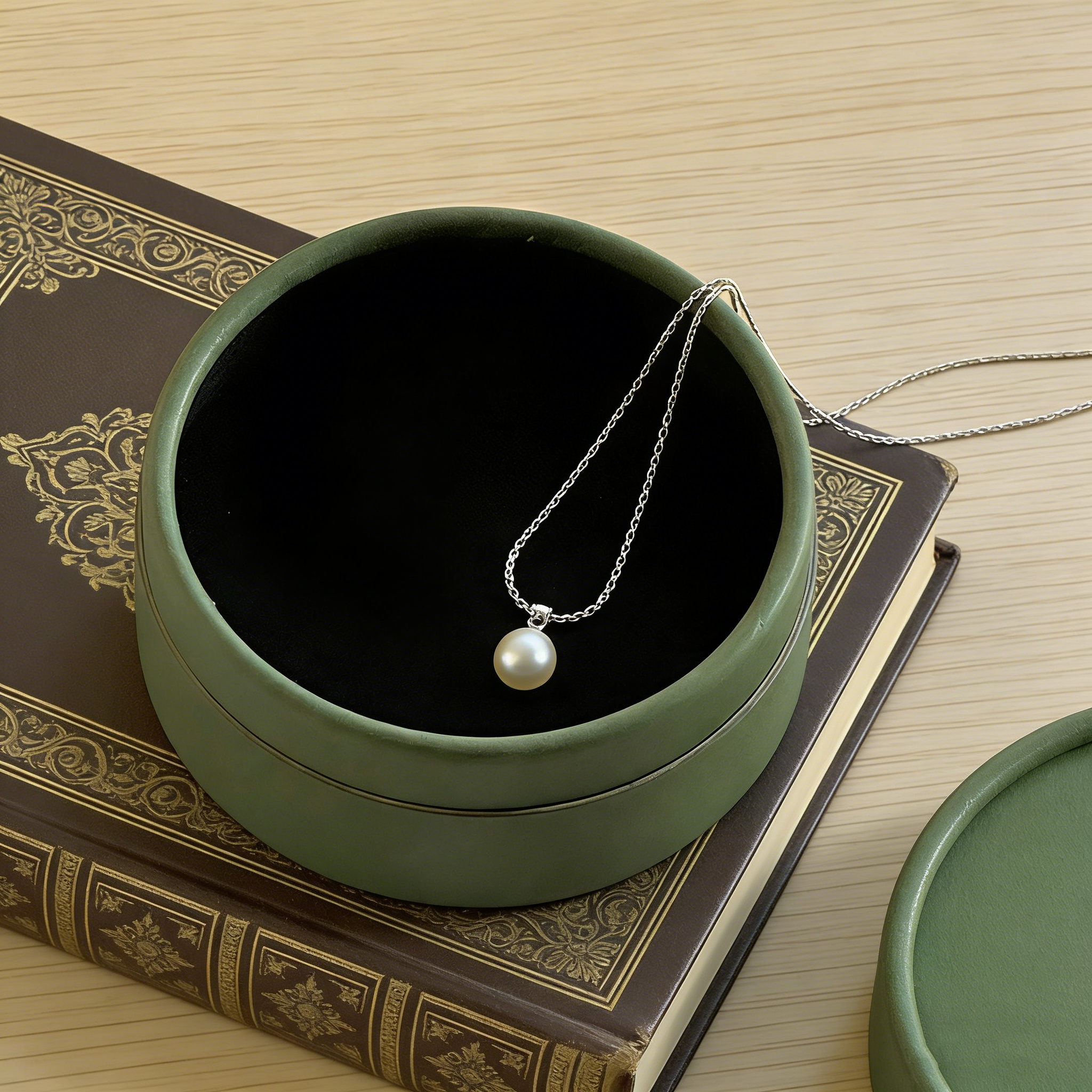 Round Paper Jewelry Box with Sponge, Luxury Ring Packaging