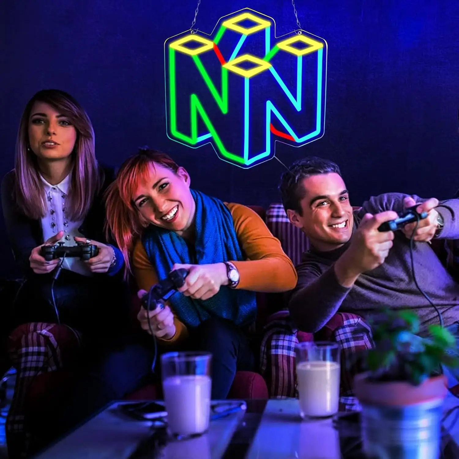 Gamer Zone LED Neon Hanging Bedroom Decoration