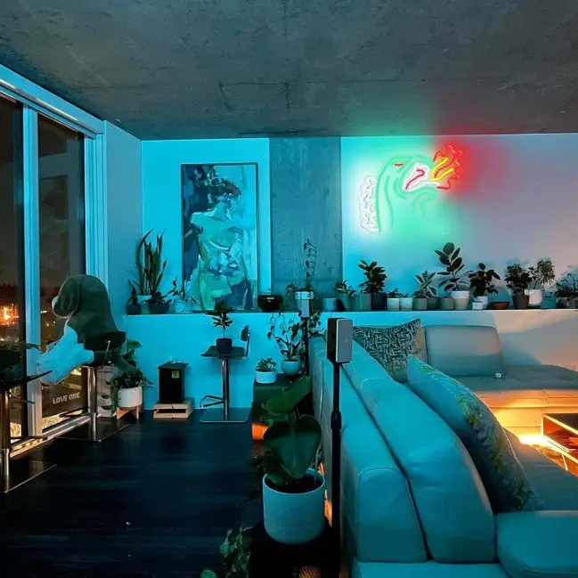 Dinosaur Neon Signs Cool Decor for Boys Playground Neon Signs Decor