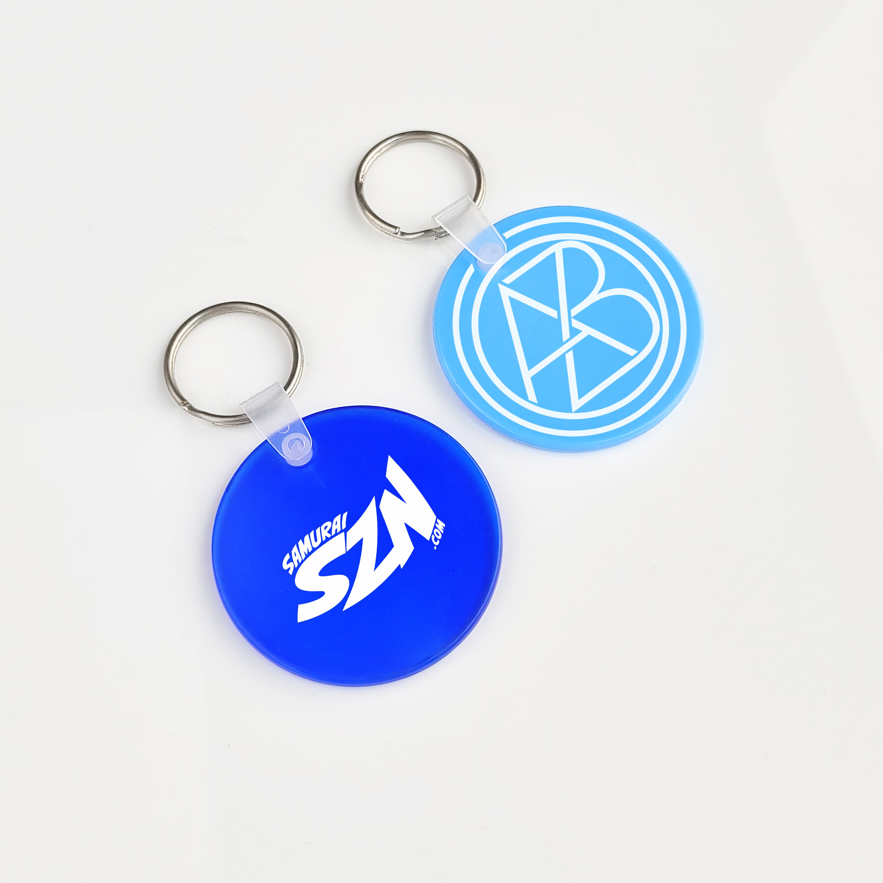 Custom Round Soft PVC Hotel Keychain Keytag with Logo and Number