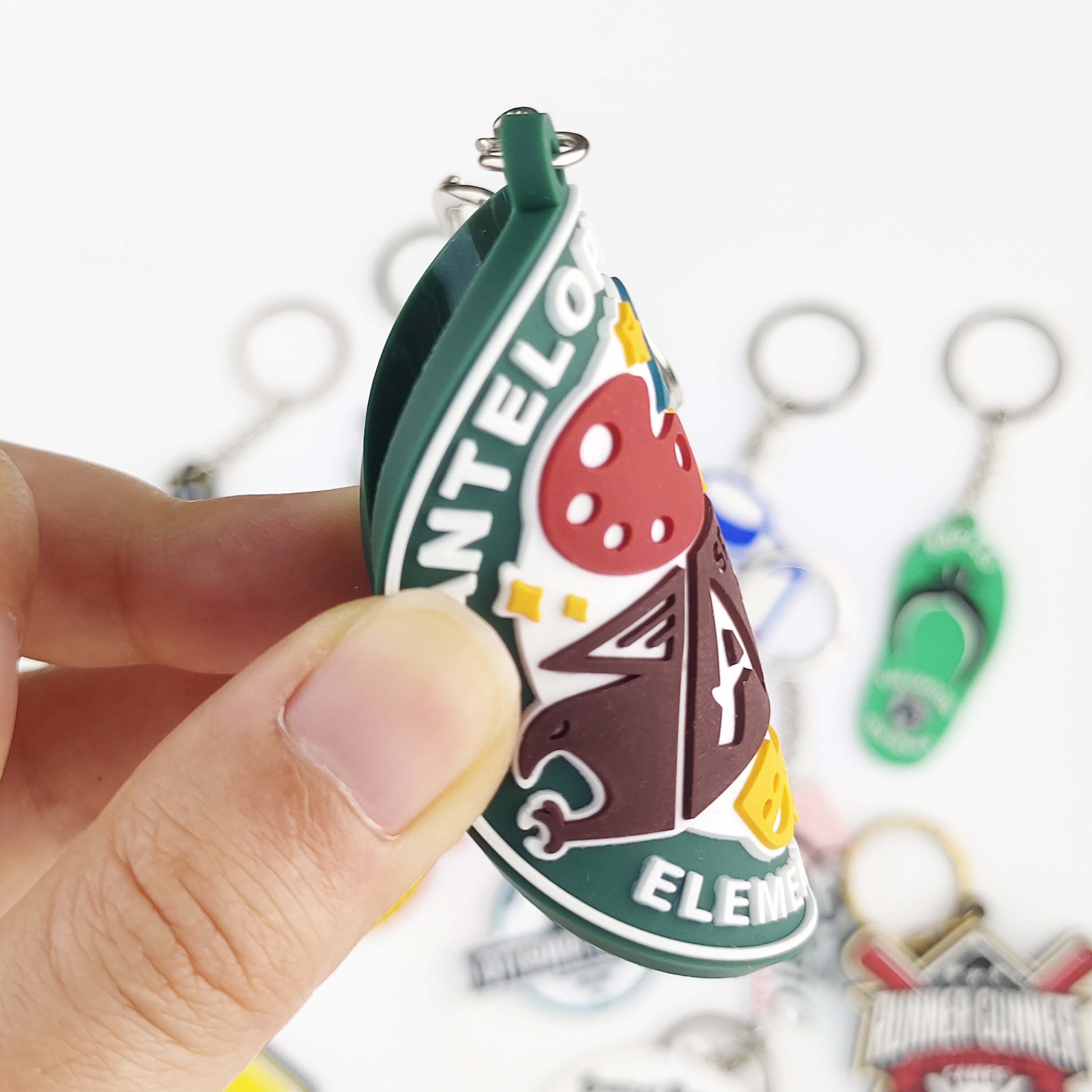 Custom 3D-Printed Keychains with Business Logo