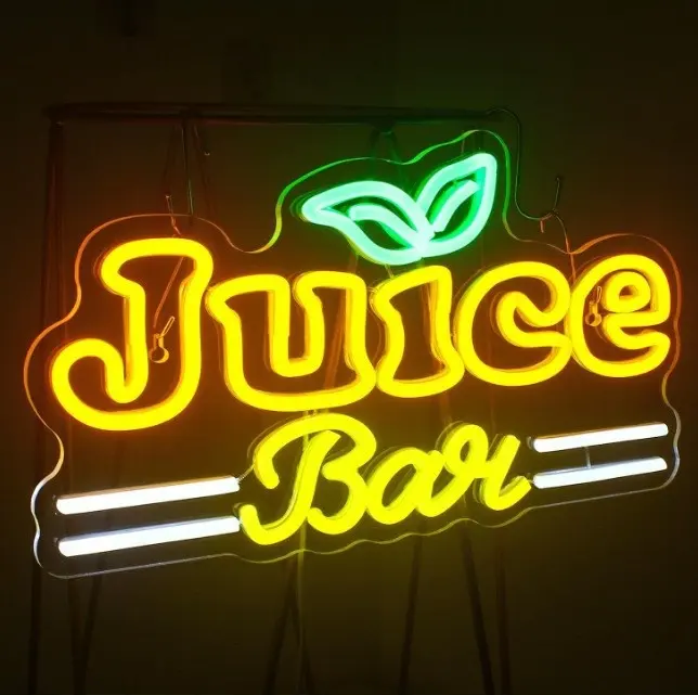 Juice Bar LED Neon Beverage Store Restaurant Decor Neon Sign