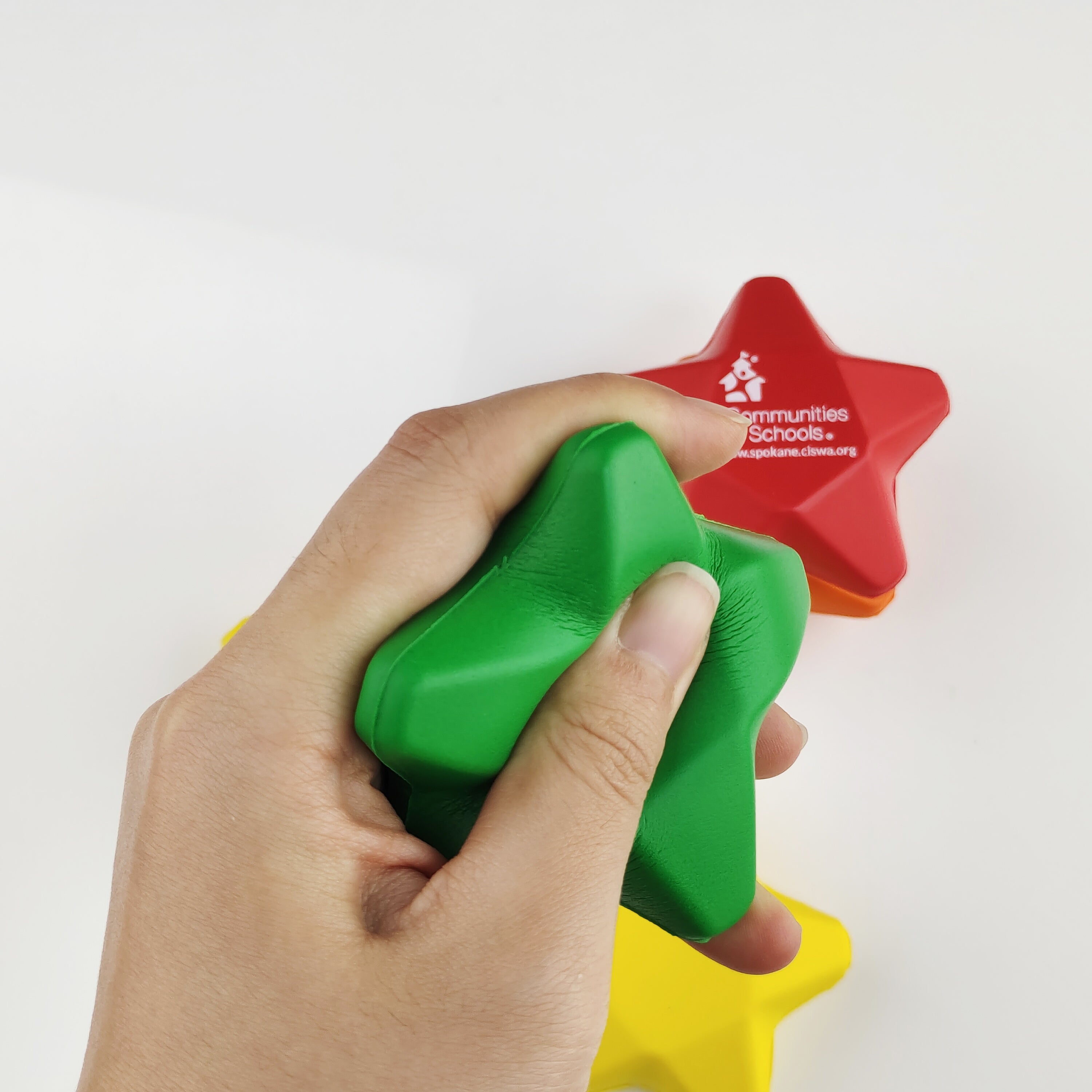 Custom Star Pressure Release Ball for Trade Shows and Corporate Promotions