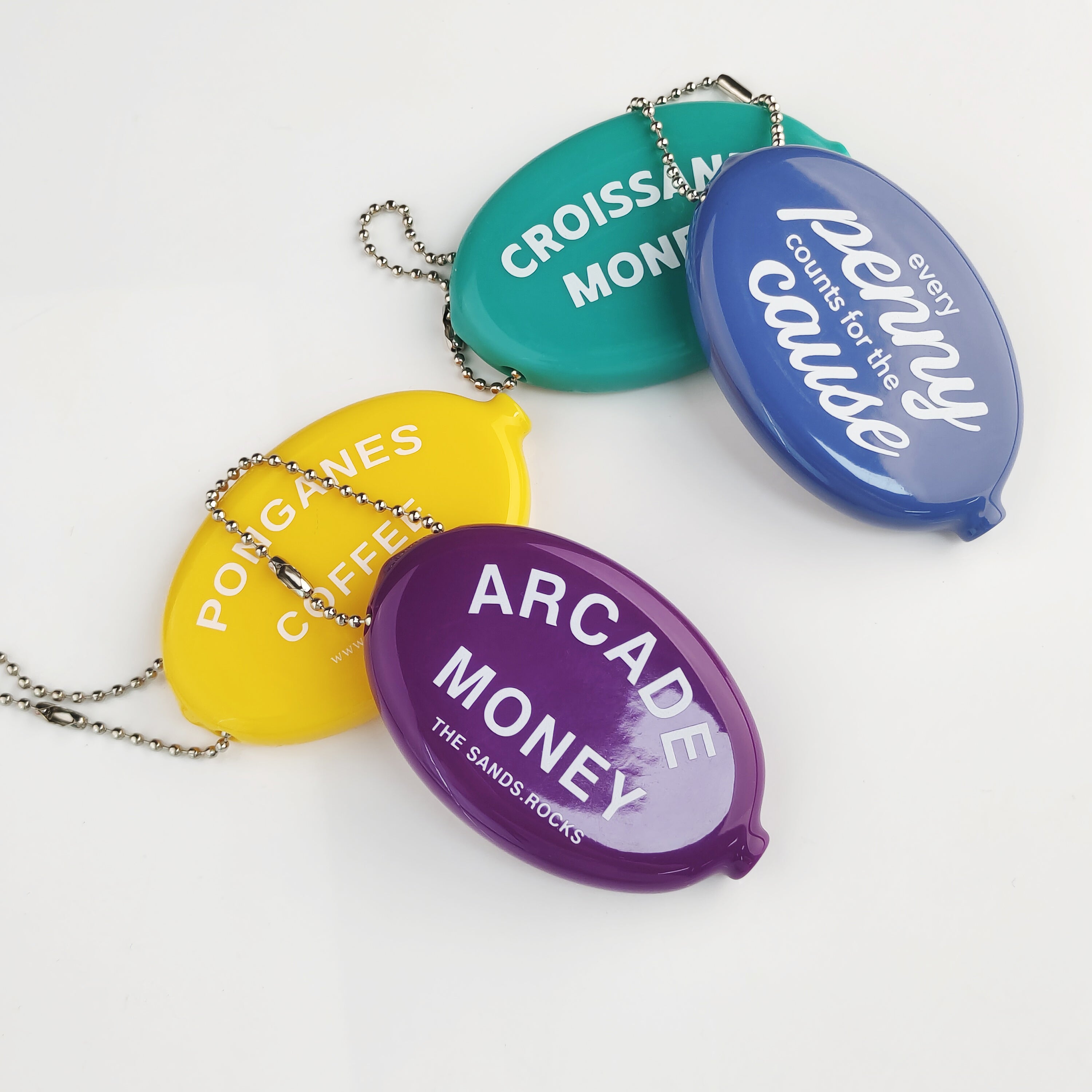 Custom PVC Coin Purse Keychain with Business Logo