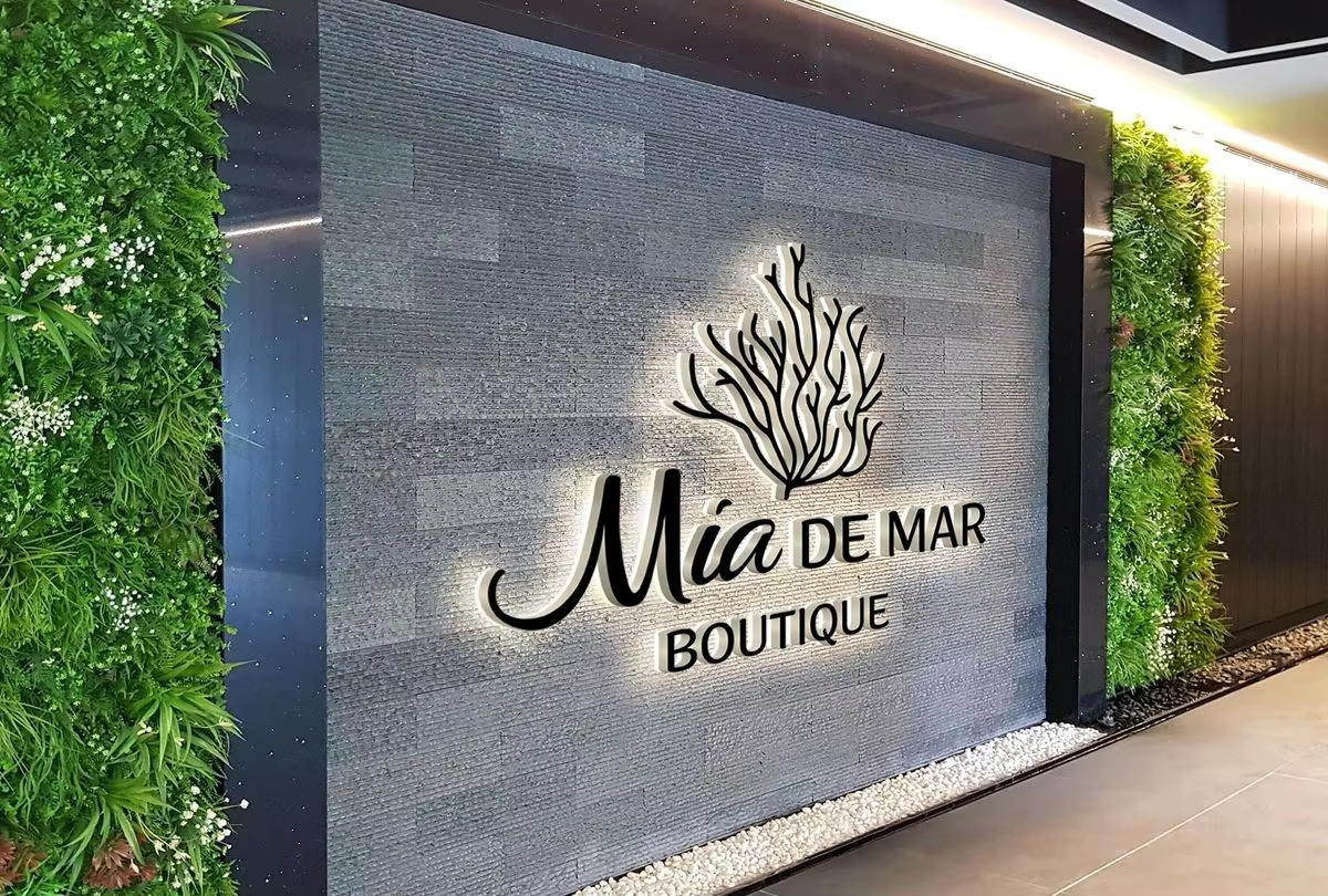 Custom Black Metal Business LED Sign for Studio Company