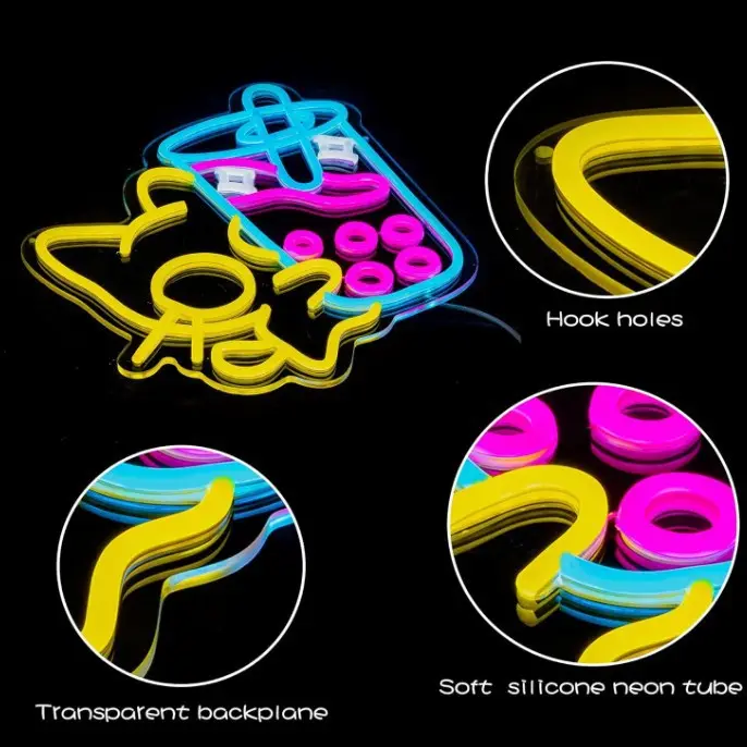 Boba Tea LED Neon Milk Tea Storefront Decor