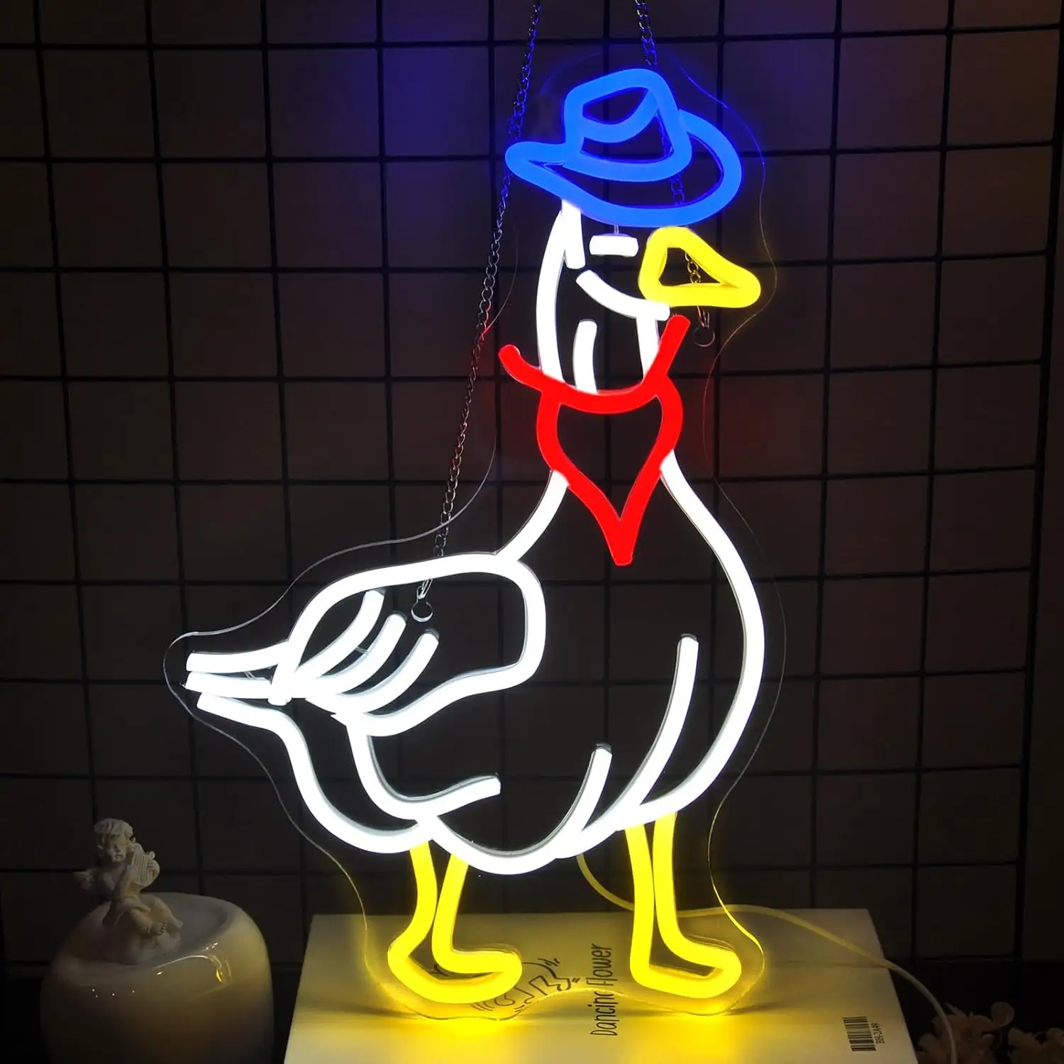Cowboy Goose LED Neon Wall Decor Light Sign for Birthday Parties