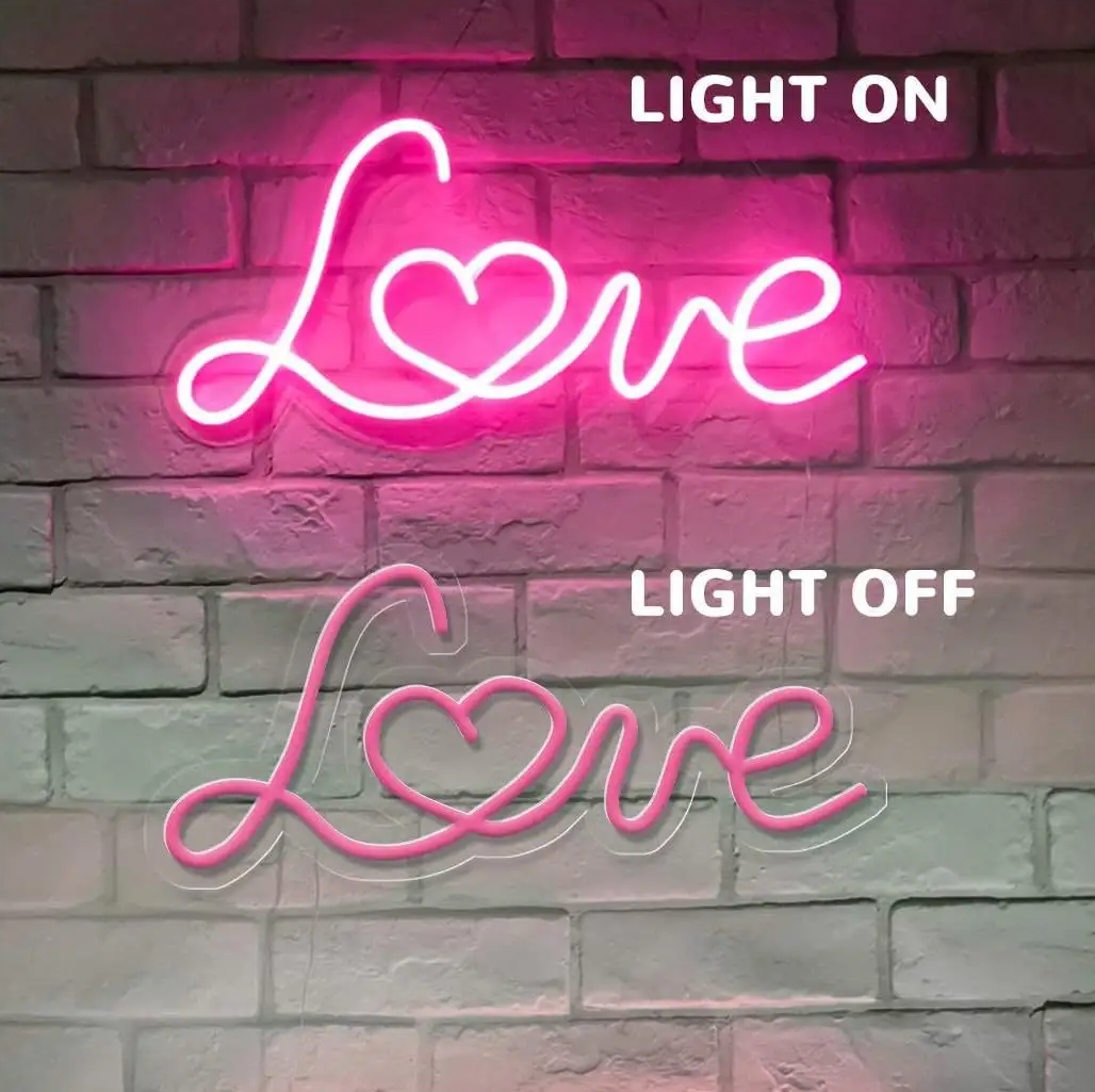 Love Neon Signs Wedding Gifts Romantic LED Neon Light