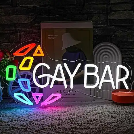 Gay Bar LED Neon Wall Decor for Bar