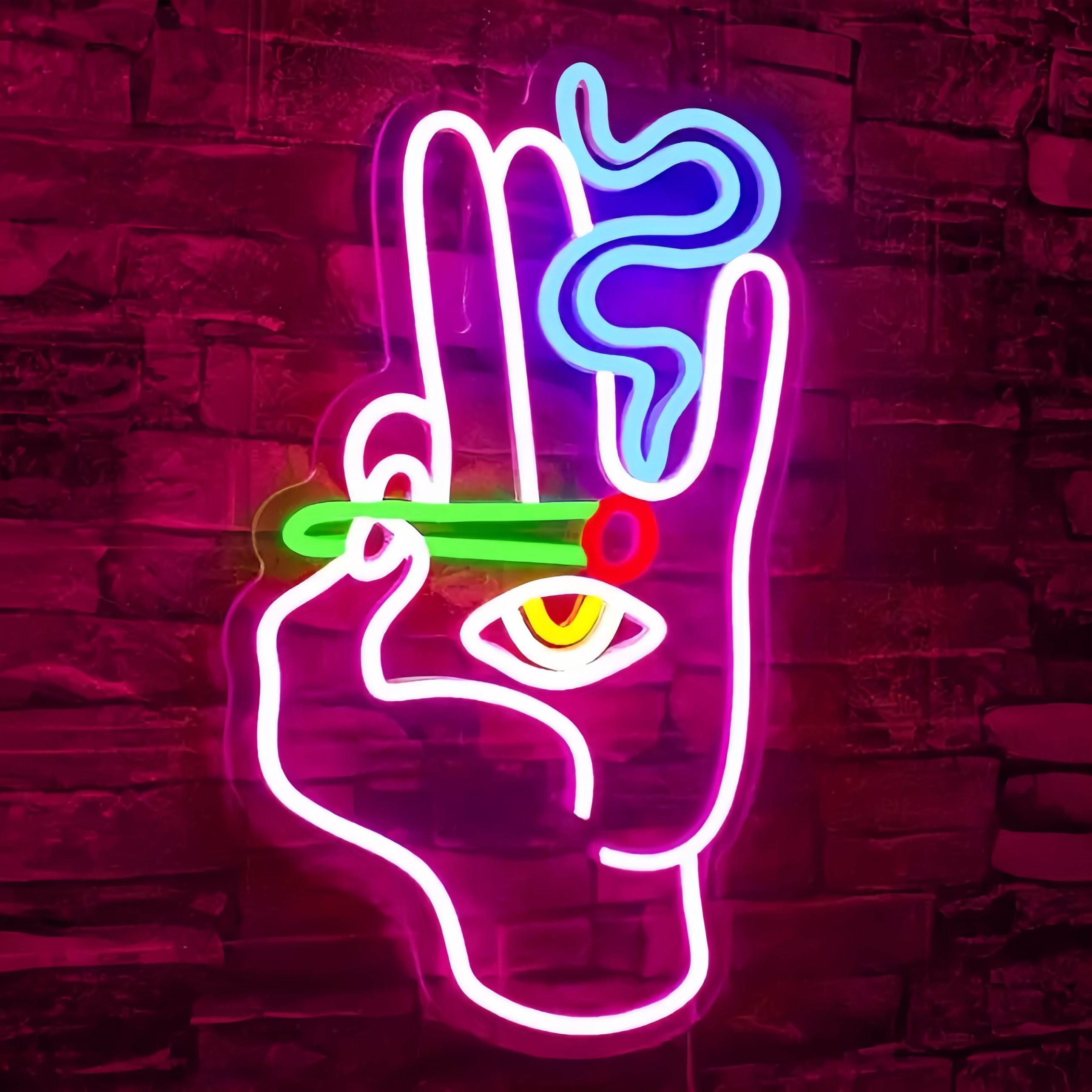 Cigarette Neon Signs Funny Sign Decors Signs for Bar