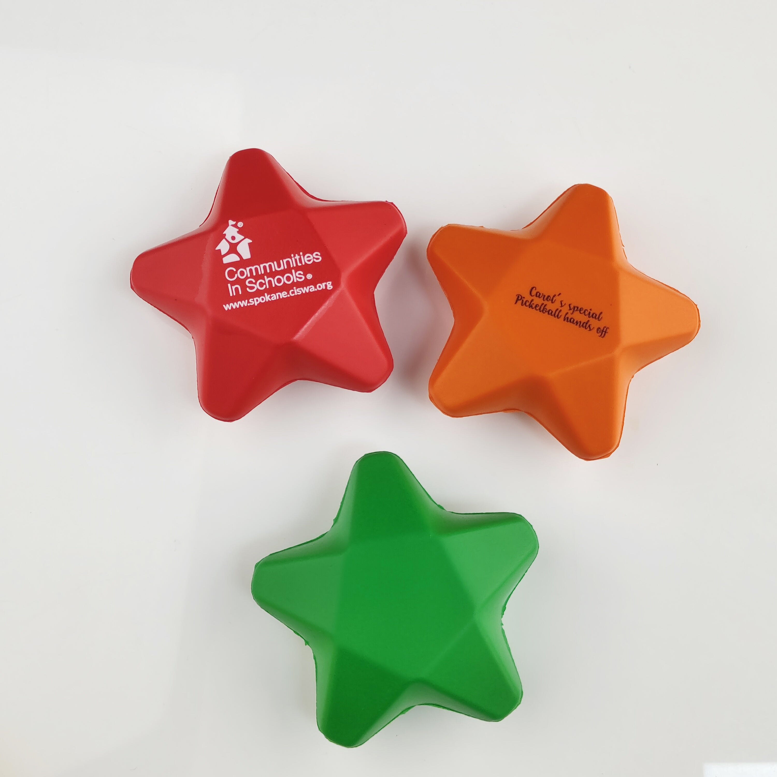 Custom Star Pressure Release Ball for Trade Shows and Corporate Promotions