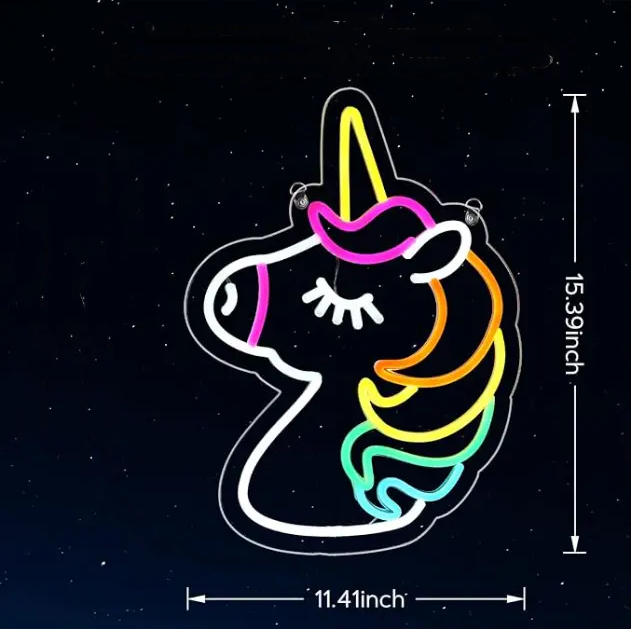 Unicorn LED Neon Decor for Wedding Kids Room
