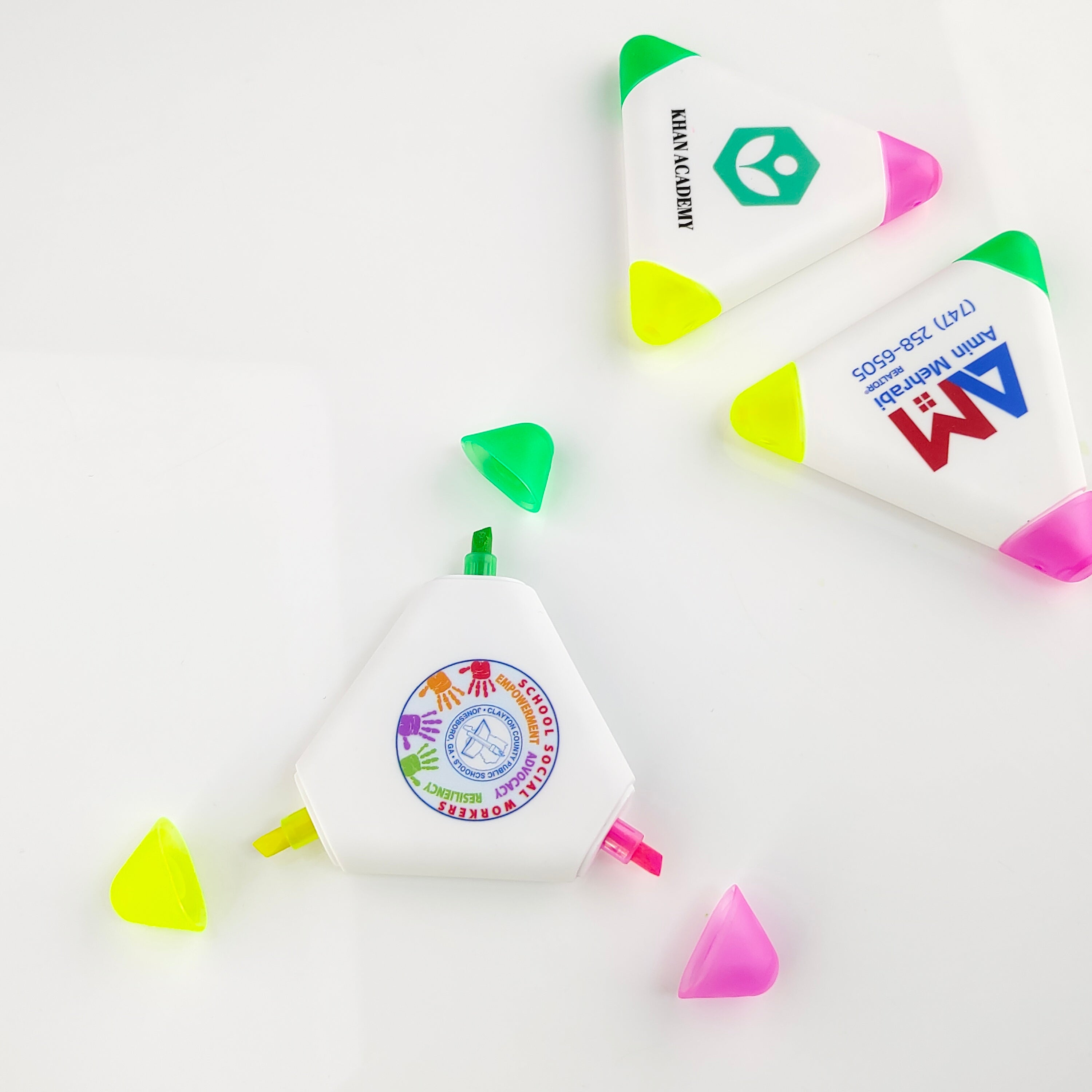 Custom Logo Highlighter Pen for School, Event and Office