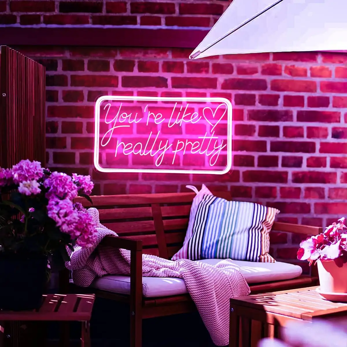 You're Like Really Pretty Neon Signs Pink Neon Words Signs Beauty Salon Decor