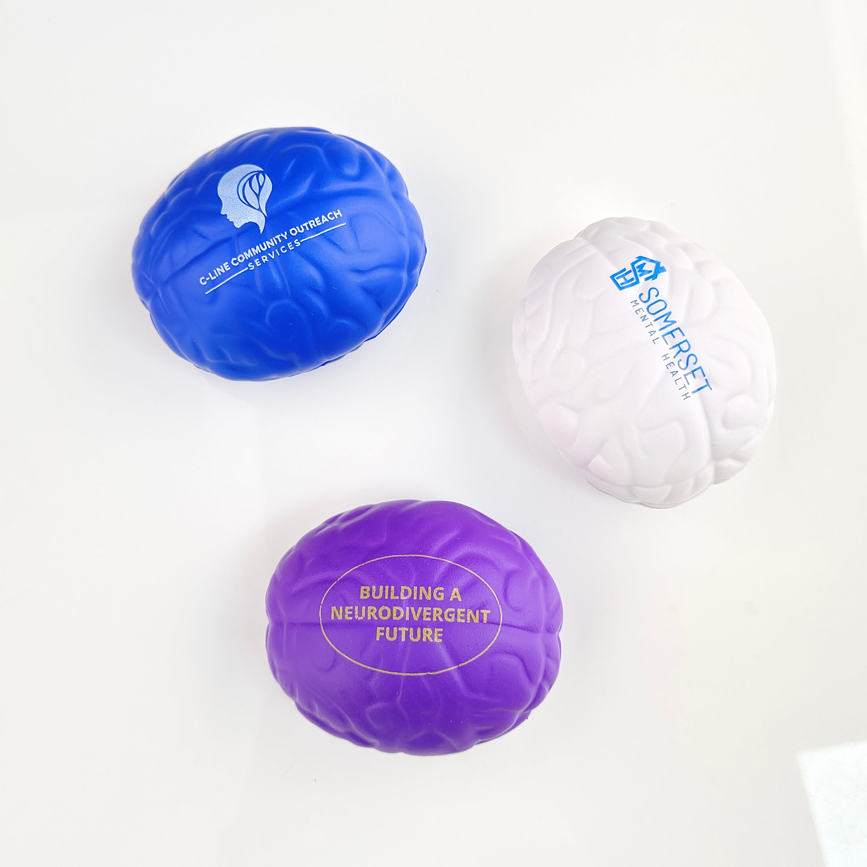 Custom Brain Pressure Release Ball with Business Logo