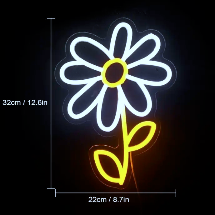 Little Daisy Neon Sign Chirdren's Room Decor Birthday Gift
