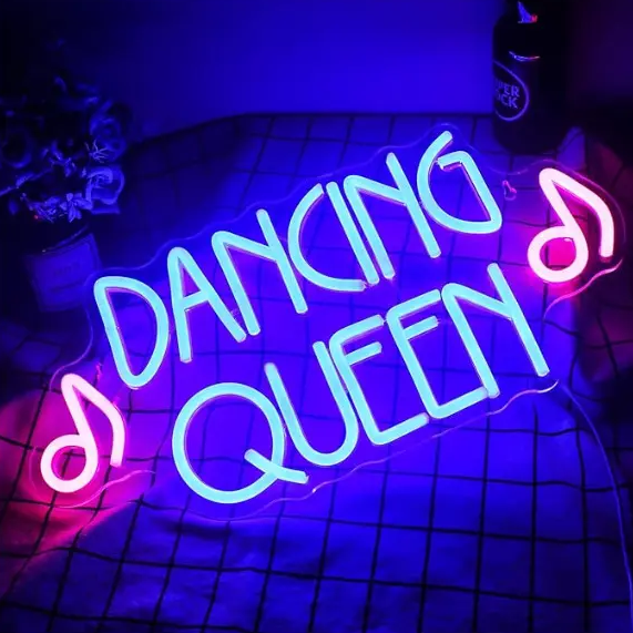 Dancing Queen Neon Signs Music Party Decor Awards Bar Decor