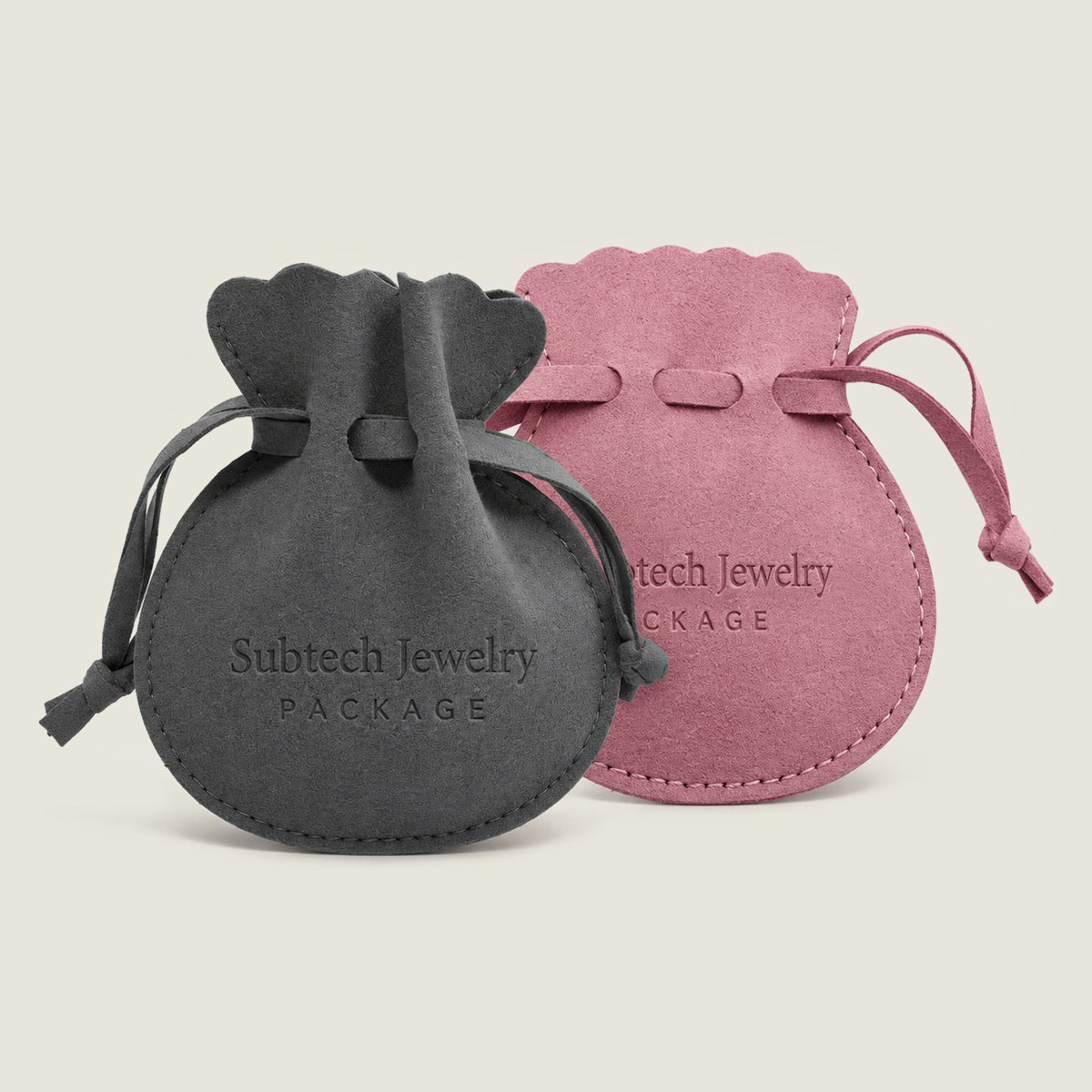 100pcs Microfiber Drawstring Jewelry Bag for Earrings, Rings, Bracelets
