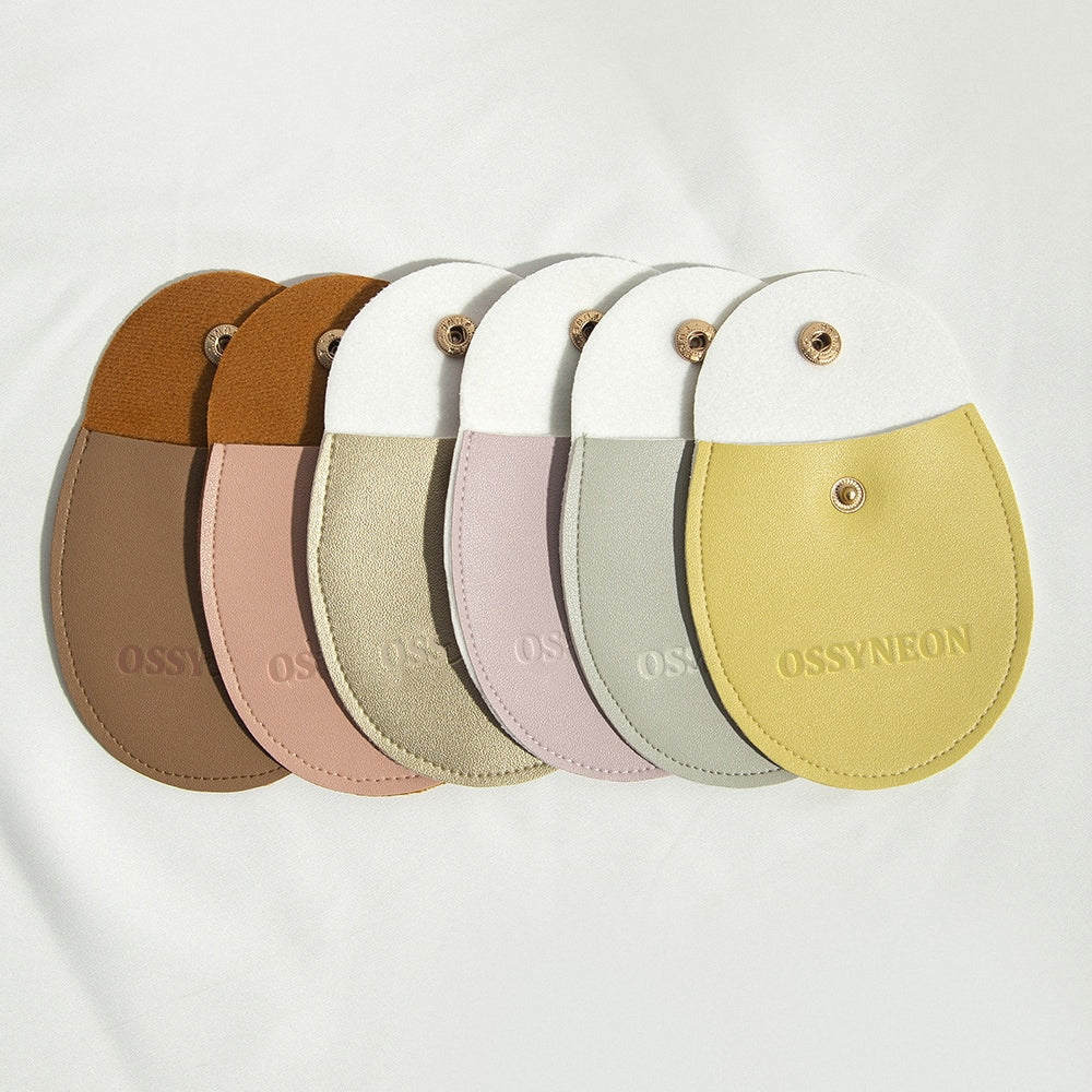PU Leather Snap Jewelry Oval Bag
