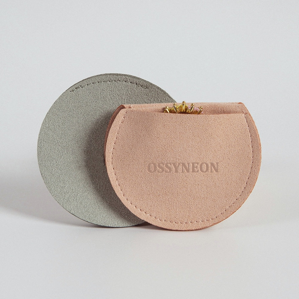 Round Microfiber Jewelry Soft Pouch for Earrings, Rings, Bracelets