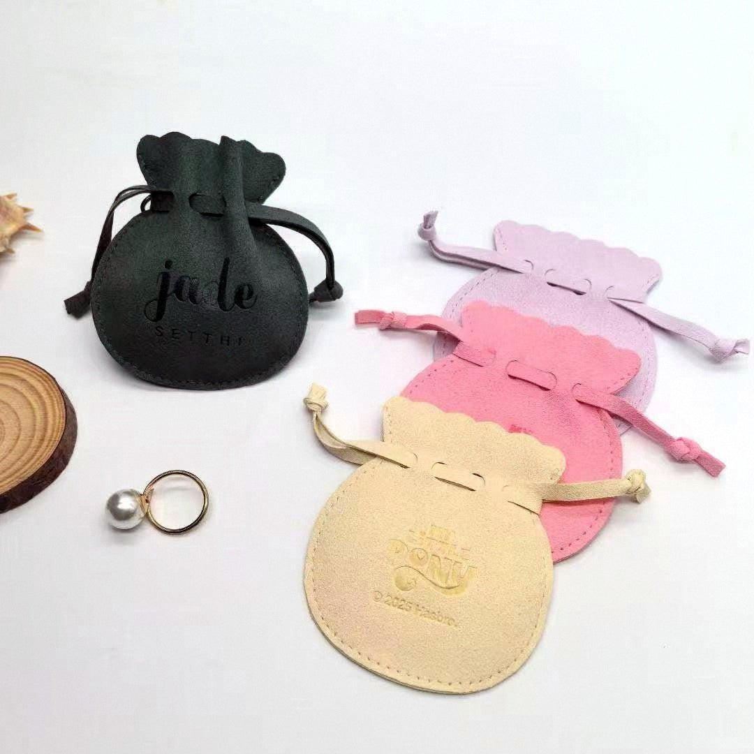 Microfiber Drawstring Jewelry Bag for Earrings, Rings, Bracelets