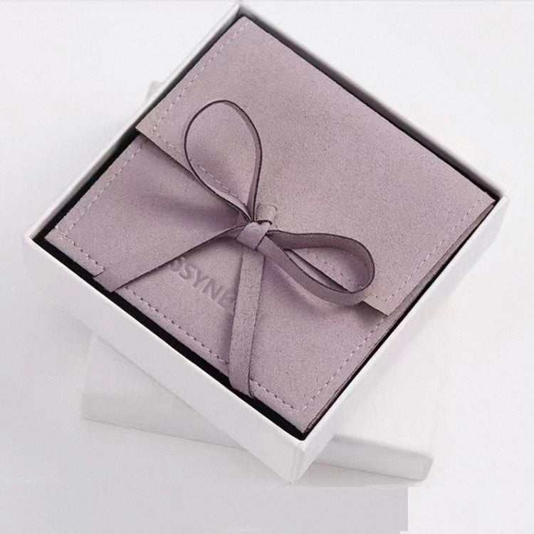 Bowknot Microfiber Jewelry Pouch, Soft Gift Bag with Logo