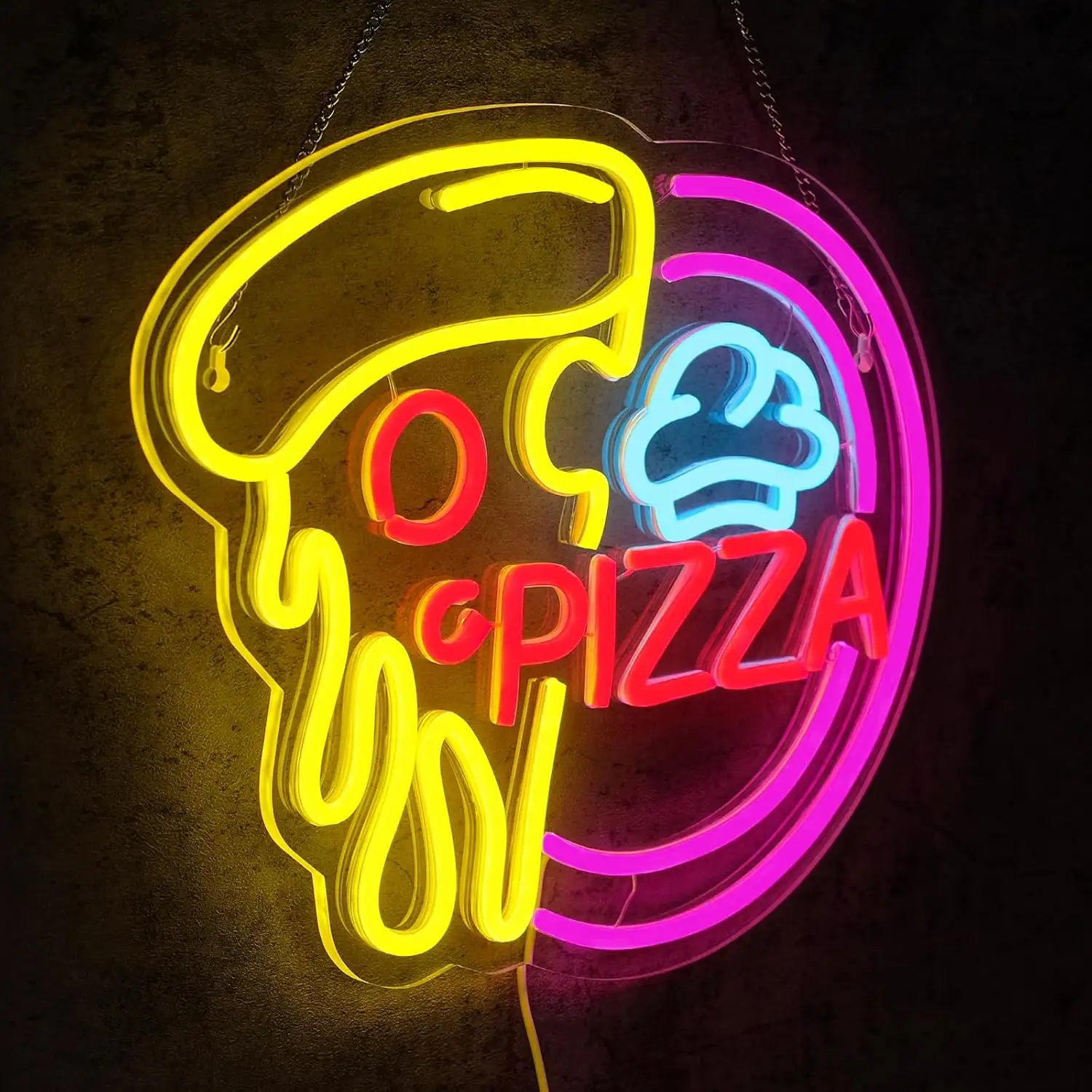 Pizza LED Neon Wall Decor for Restaurant Bar Party