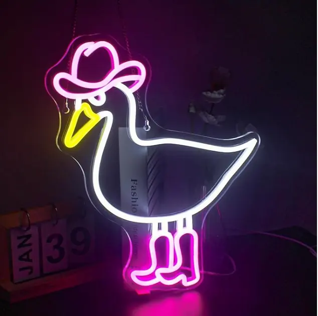 Fun Duck LED Neon Cartoon Anime LED Light Wall Decor