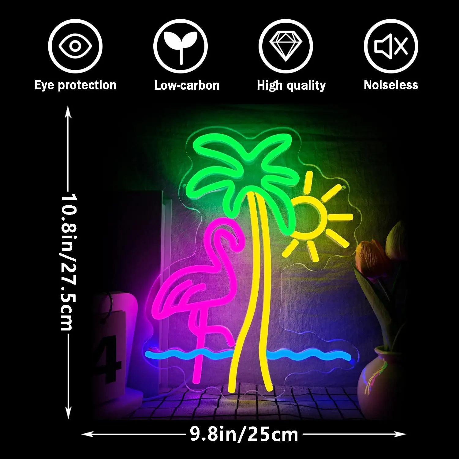 Flamingo Styling Lights Red Decorative Bar Atmosphere Wall Lights