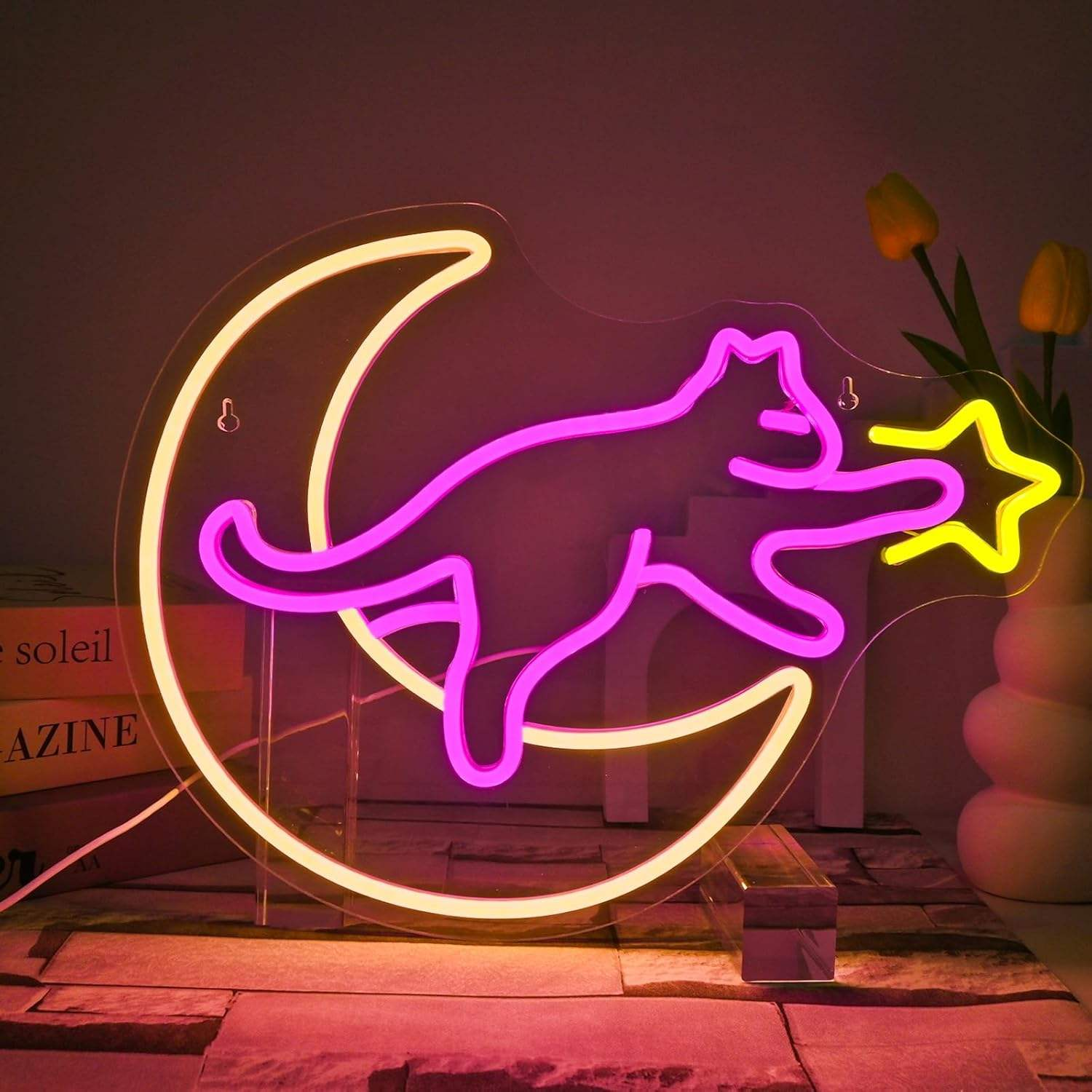 Moon Cat Neon