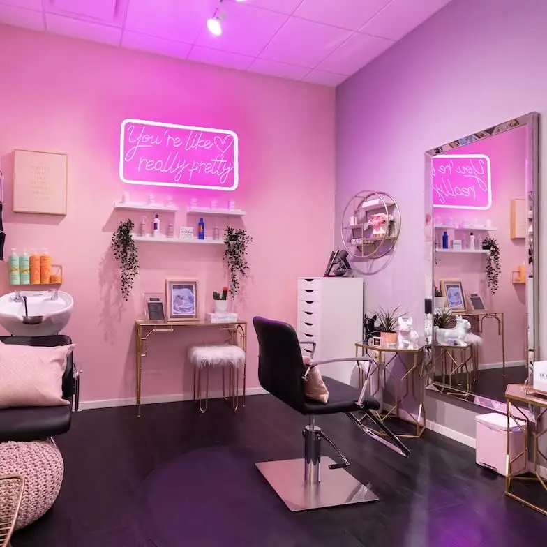 You're Like Really Pretty Neon Signs Pink Neon Words Signs Beauty Salon Decor