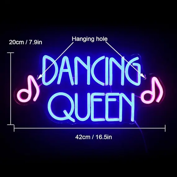 Dancing Queen Neon Signs Music Party Decor Awards Bar Decor