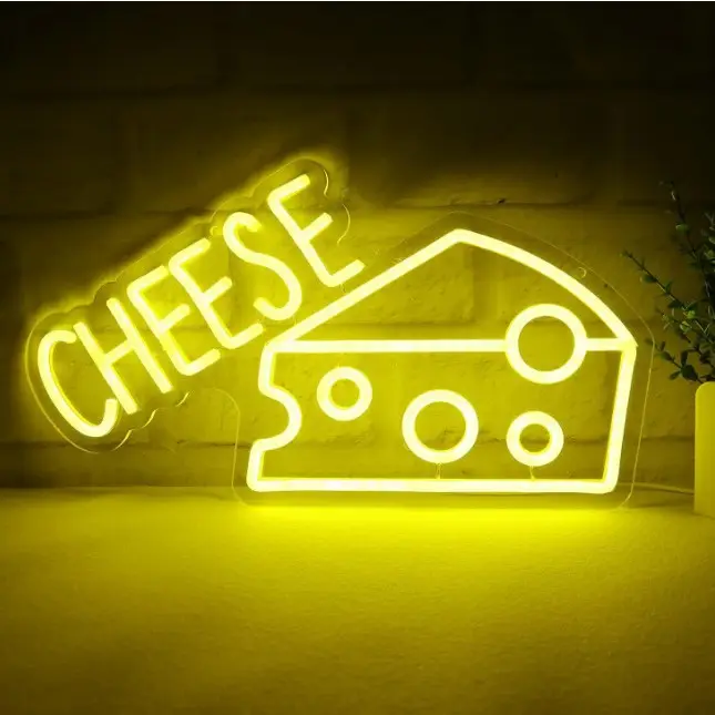 Cheese Neon Signs | Dessert Shop Decor | Signs for Resturants